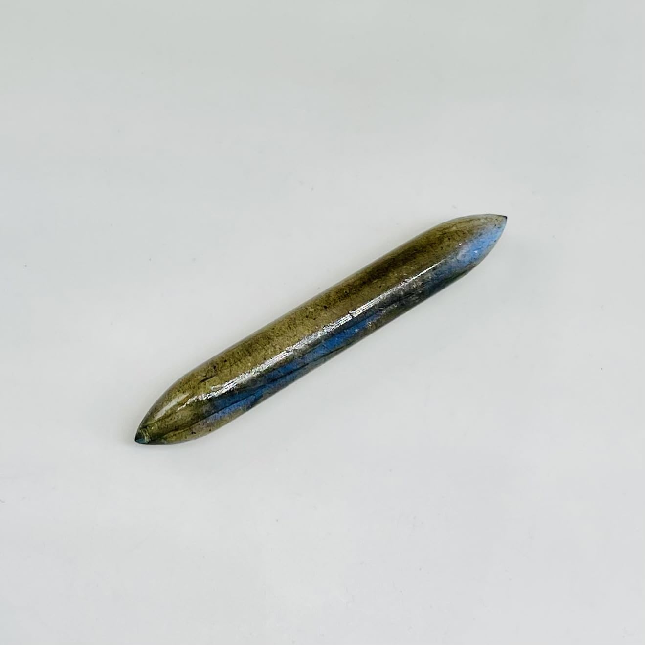 Natural Blue Flashy Labradorite Crystal Naga Body Piercing Nipple Ring Septum Clicker Hoop Tusk Screw 12G 10G 8G 7G 6G 5G 4G 3G 2G 1G 0G 00G Septum Nose Ring