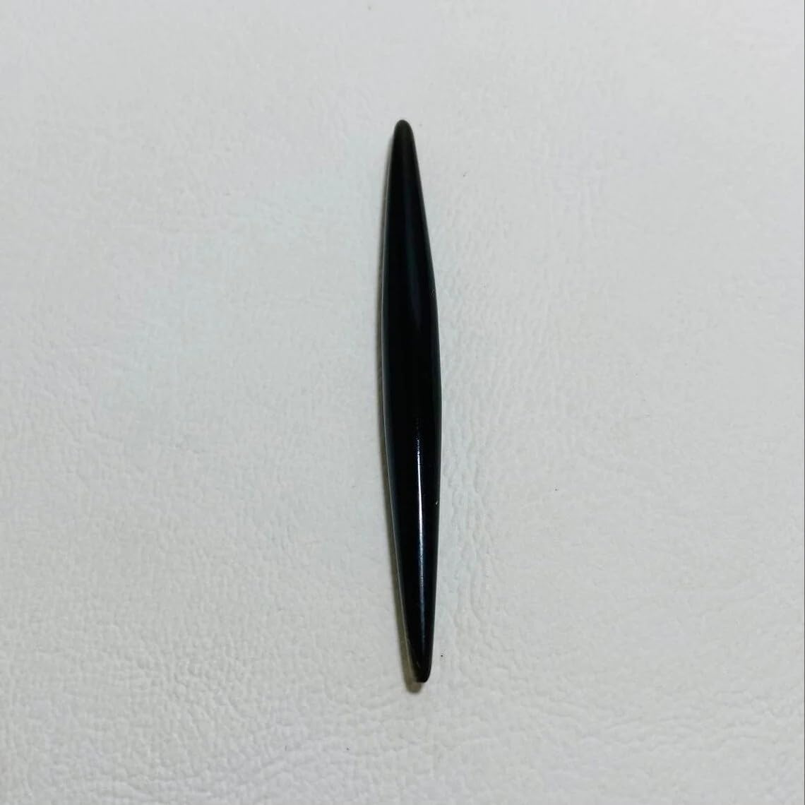 Black Obsidian Crystal Septum Spike Gauges, 14g to 1/2 inch, Custom Sizing Available