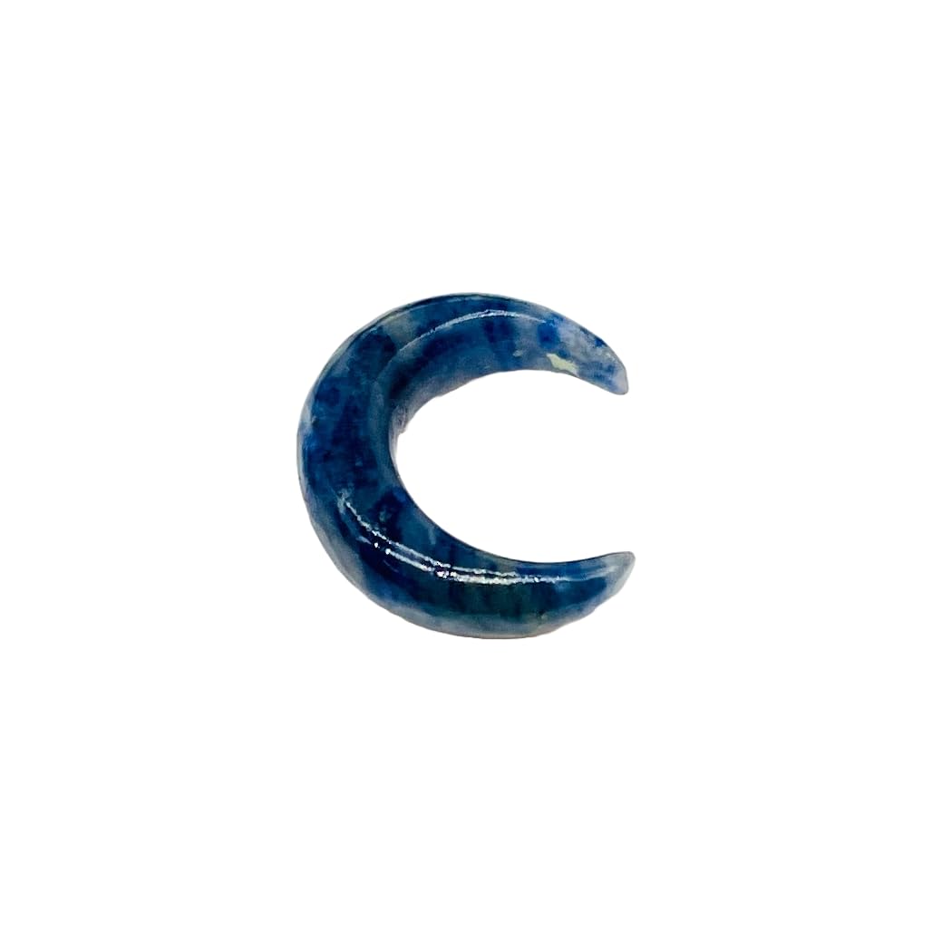 Uni Craft Natürlicher Sodalith-Kristall, handgefertigt, Tribal-Septum-Pincher-Messgerät, Naga-Piercing-Schmuck, 12 g (2 mm) bis 0000 g (12 mm), individuelle Größen, Großhandel erhältlich