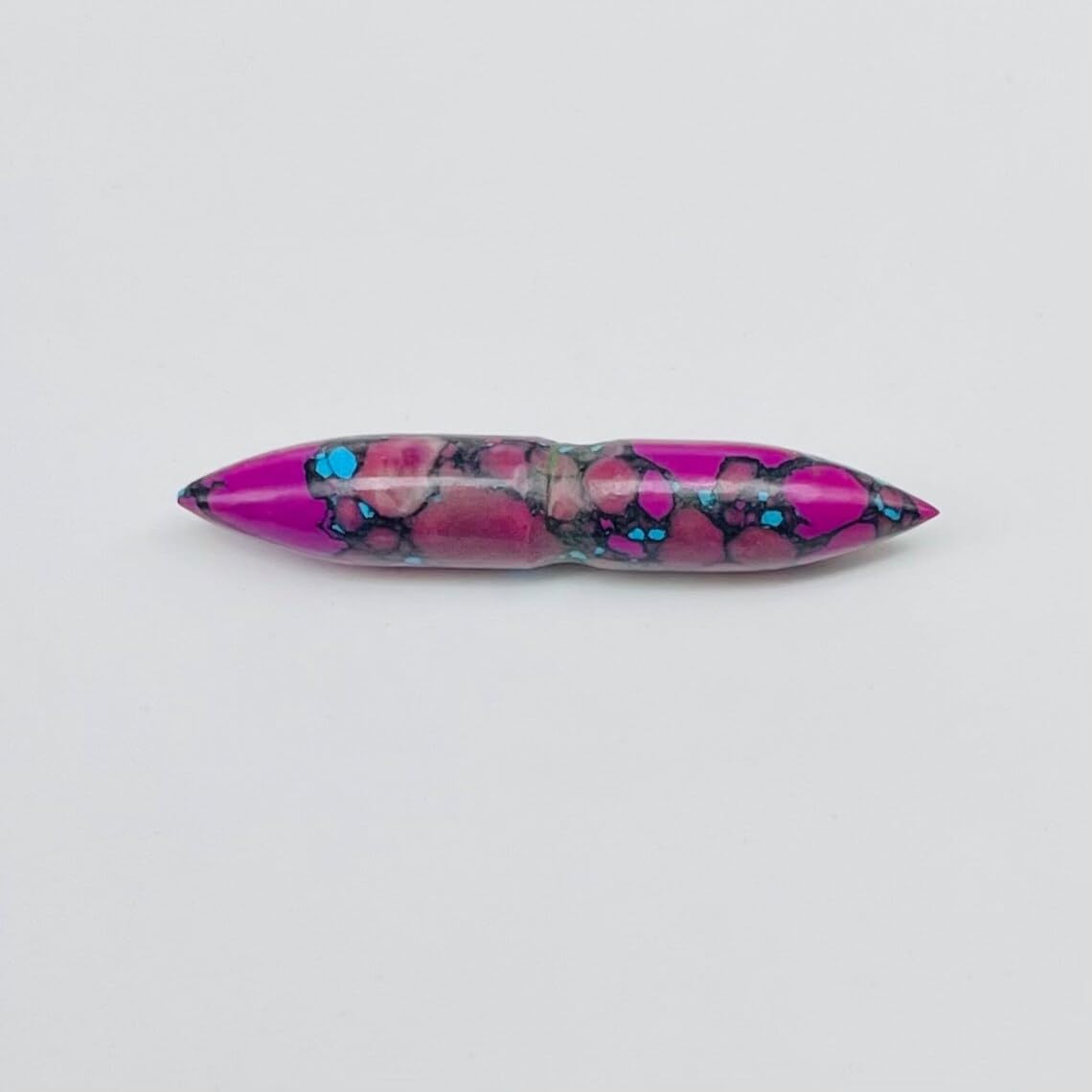 Purple Turquoise Crystal Tribal Septum Nose Piercing, 12g-1/2in, Custom Sizing Available