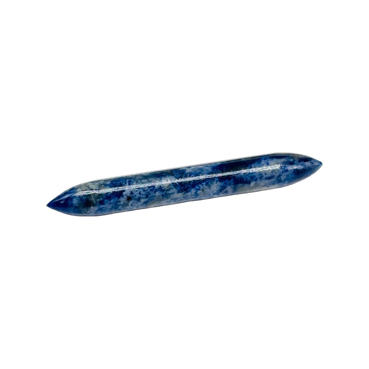 Natural Sodalite Crystal Handmade Naga Body Piercing Jewelry, Tribal Septum Tusk Straight Spike Gauges, 12g (2mm) to 1/2 inch (12mm), Customized Size Available
