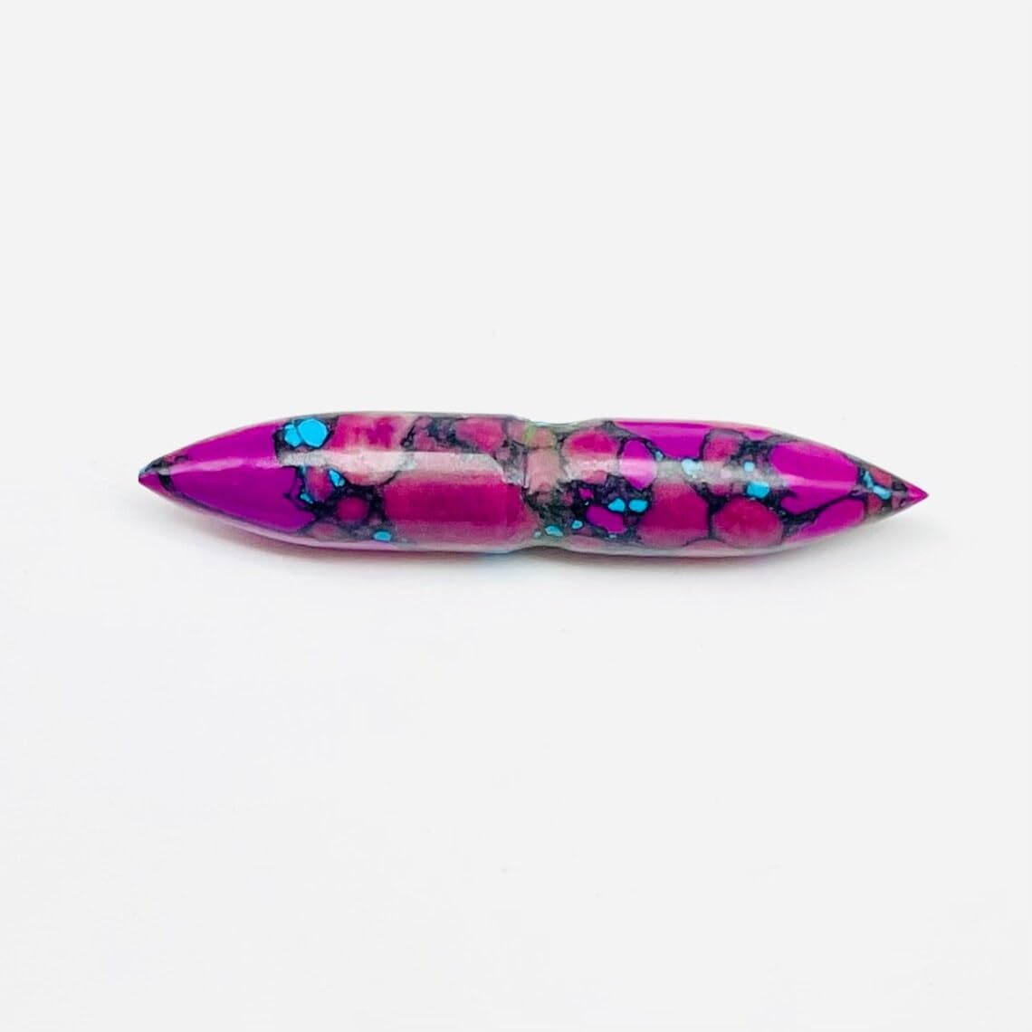 Purple Turquoise Crystal Tribal Septum Nose Piercing, 12g-1/2in, Custom Sizing Available