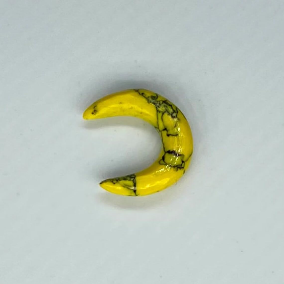 Naga Body Jewelry Yellow Turquoise Crystal Handmade Nose Piercing Septum Pincher/Tusk Spike 12g (2mm) to 1/2" (12mm) Customized Size & Wholesale Also Available