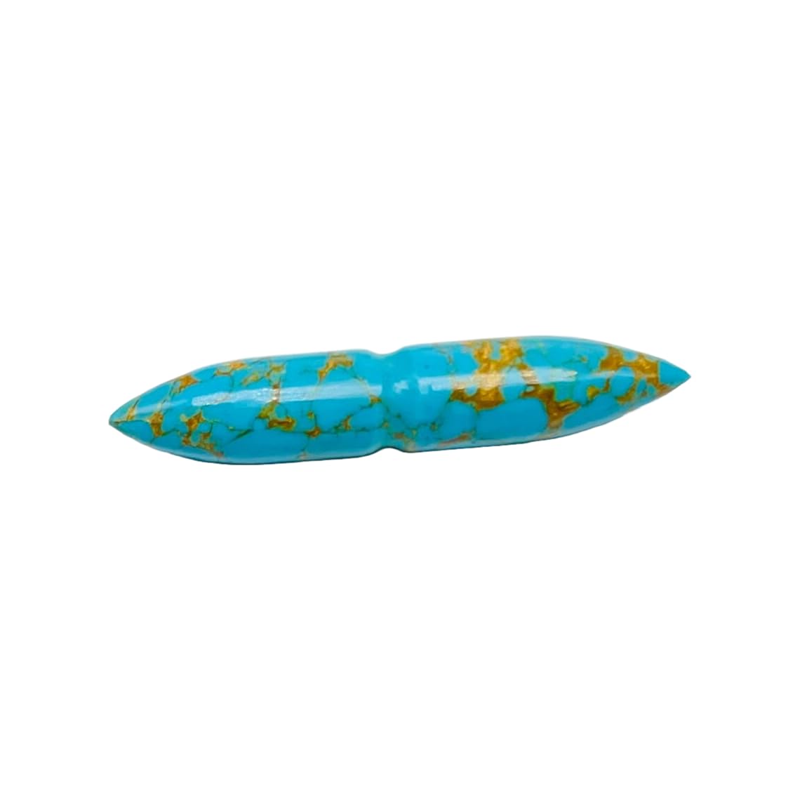 Turquoise Crystal Septum Spike Gauges, 12g to 1/2 inch, Custom Sizes Available