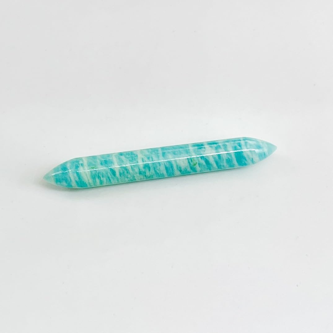 Naga Body Piercing Jewelry, Septum Tusk Spike Gauges, Size 12g (2mm) to 1/2" (12mm), Natural Amazonite Gemstone, Customized Size & Wholesale Available