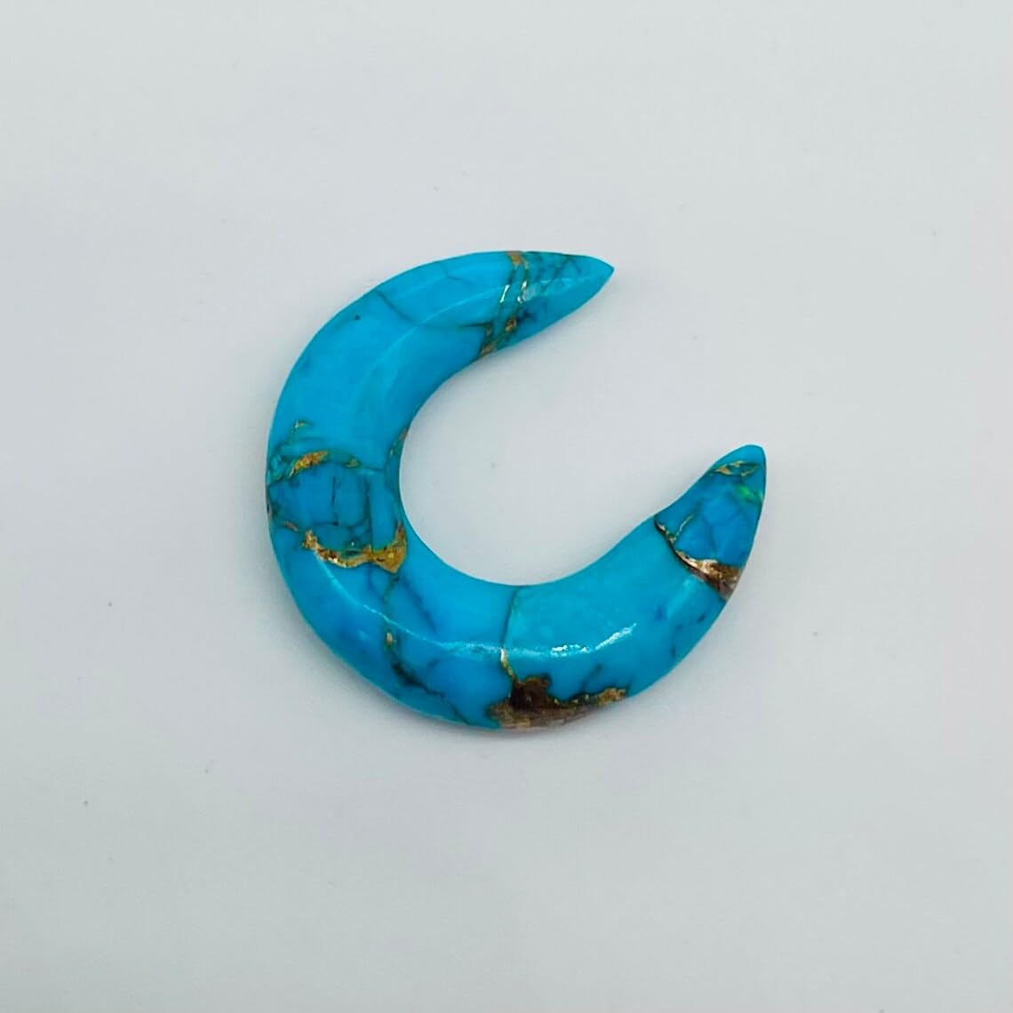 Natural American Blue Copper Turquoise Handmade Septum Pincher Naga Body Piercing Jewelry Gauges Size 8g (3mm) to 1/2" (12mm) Customized Size & Wholesale Also Available