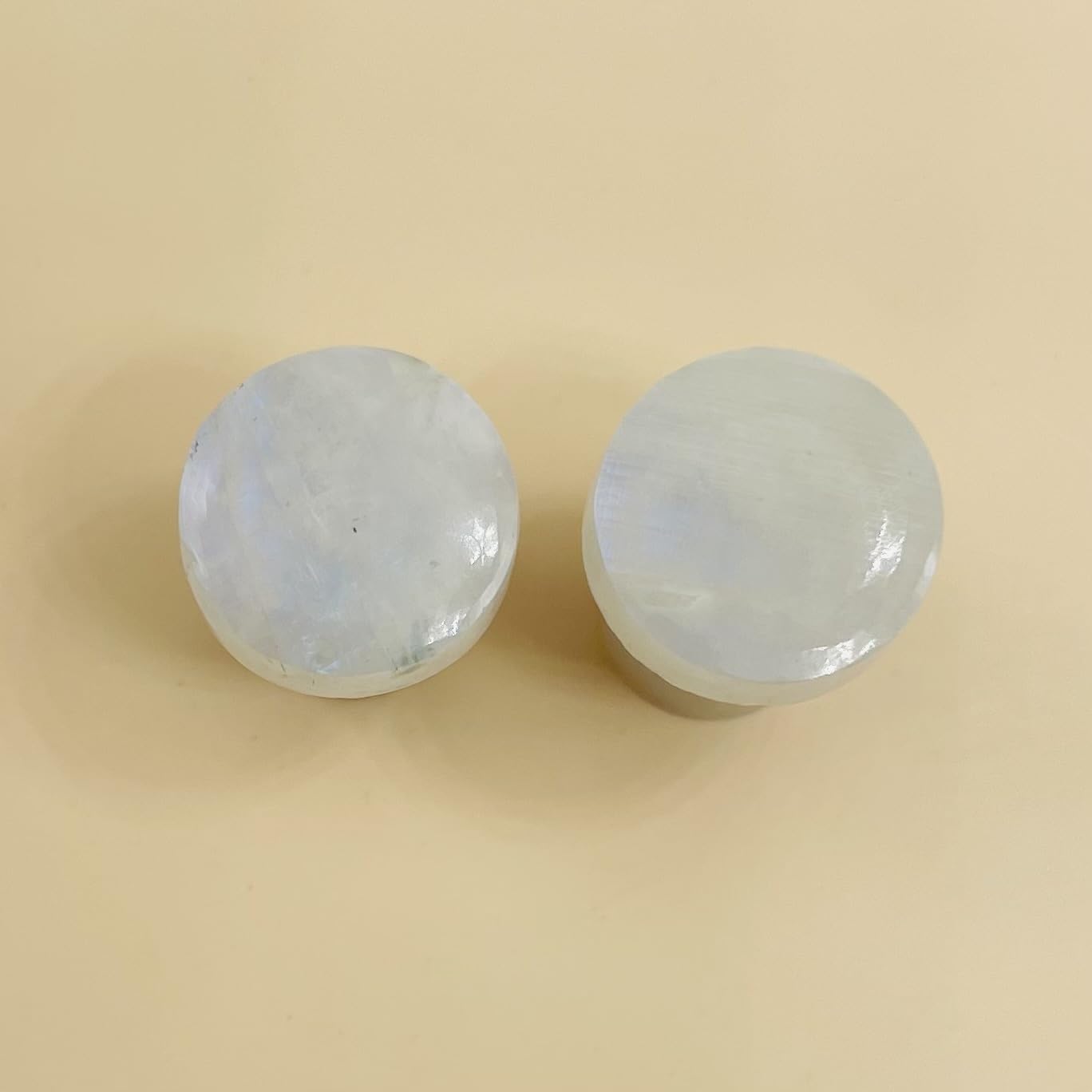 BodyJewels007 Body Jewelry Naga Body Piercing Single Flare Ear Plugs Gauges - Rainbow Moonstone - 8g (3mm) to 1/2" (12mm) - Customized Size & Wholesale Available