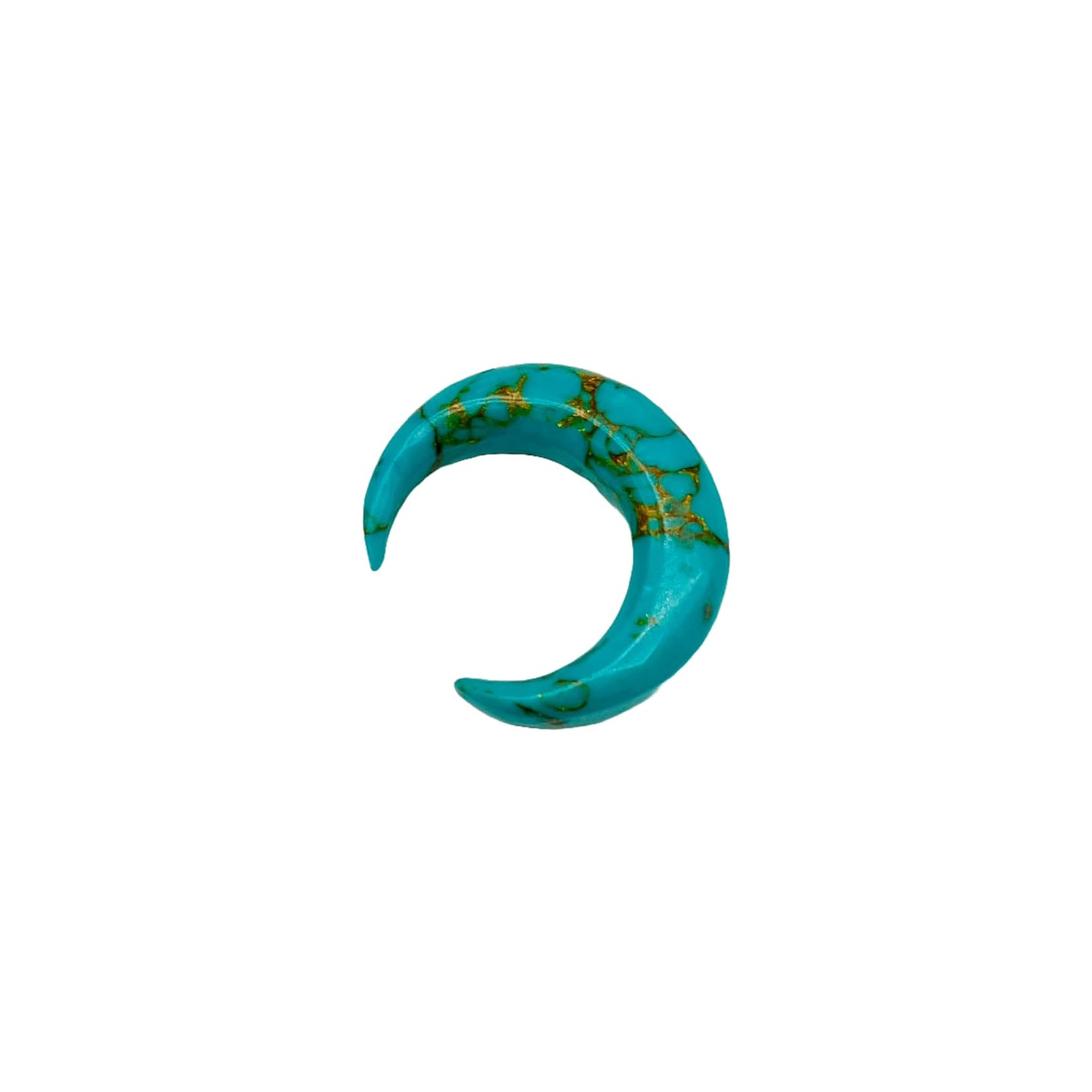 Handmade Copper Turquoise Naga Septum Piercing Jewelry Crescent Horseshoe Pincher, Sizes 2mm - 12mm