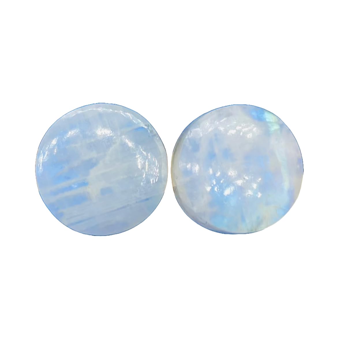 BodyJewels007 Body Jewelry Naga Body Piercing Single Flare Ear Plugs Gauges - Rainbow Moonstone - 8g (3mm) to 1/2" (12mm) - Customized Size & Wholesale Available