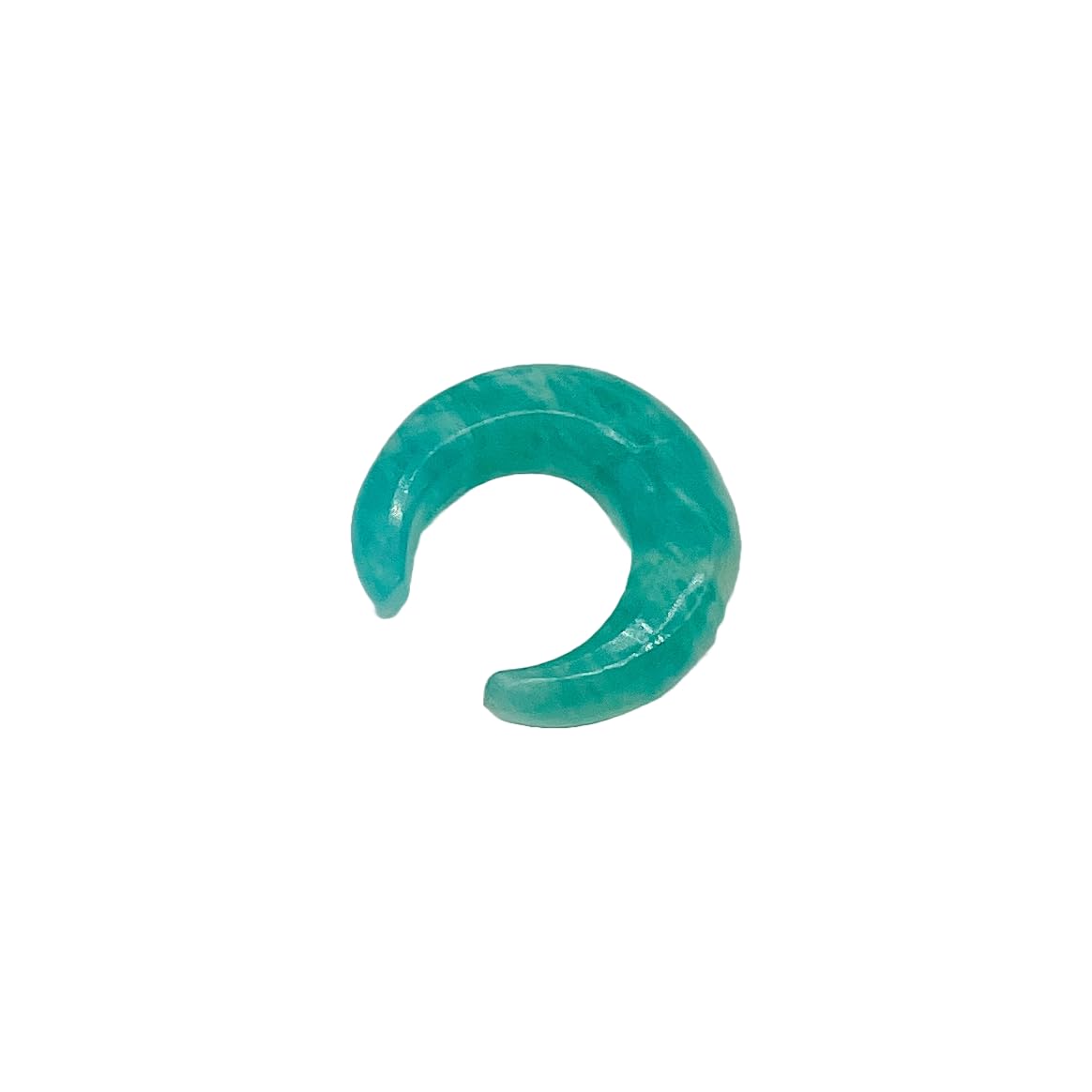Natural Amazonite Gemstone Handmade Naga Body Piercing Tribal Septum Pincher Jewelry, 12g (2mm) to 1/2 inch (12mm), Customized Sizes Available