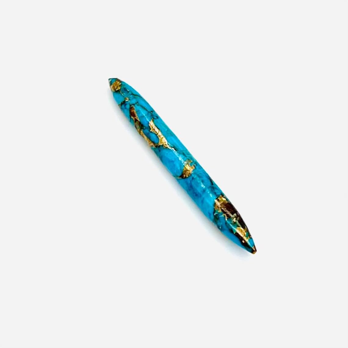 Natural American Blue Copper Turquoise Handmade Septum Tusk Spike Naga Body Piercing Jewelry Gauges Size 12g (2mm) to 1/2" (12mm) Customized Size & Wholesale Also Available