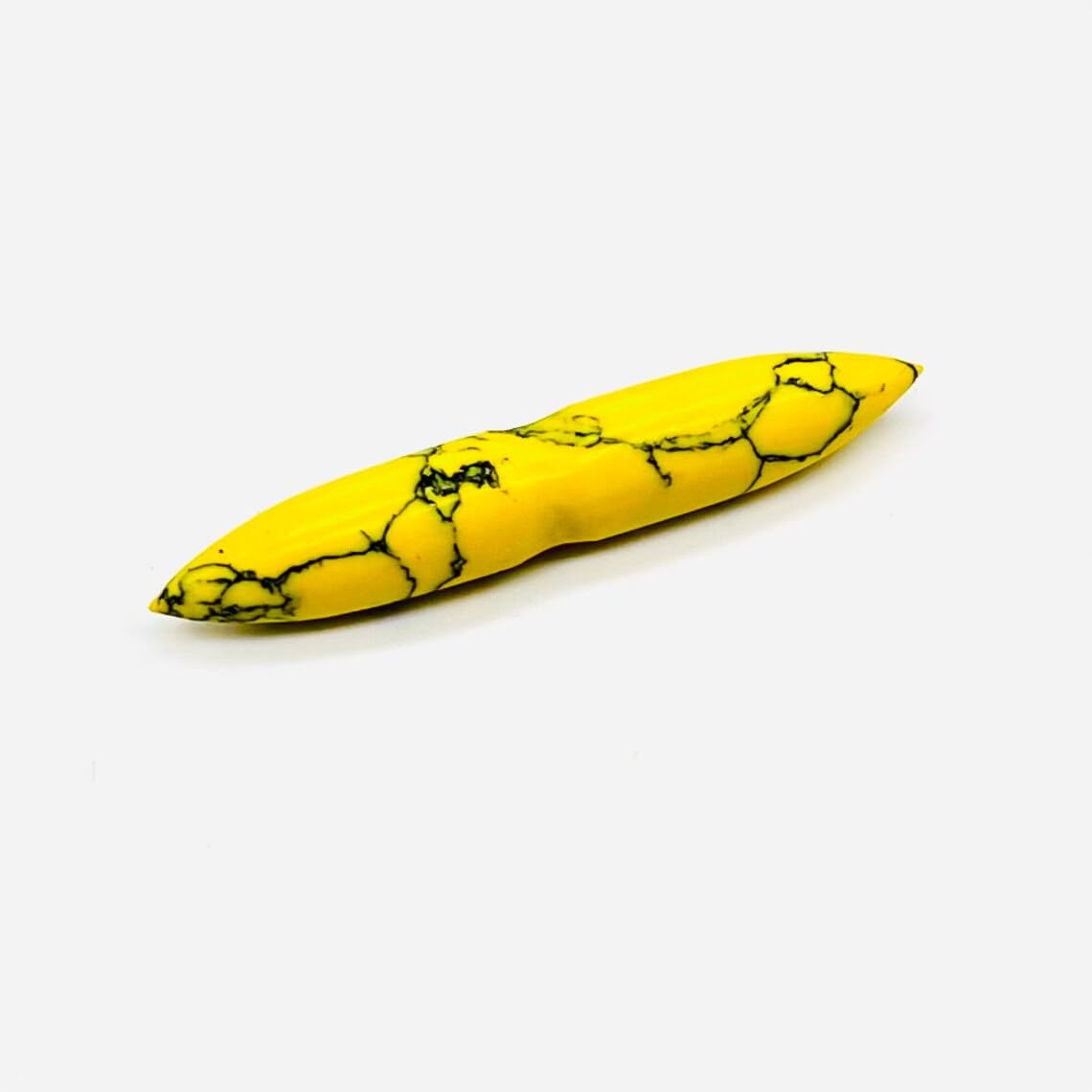 Body Jewelry Naga Septum Notch Tusk Spike - Yellow Turquoise Crystal - 12g (2mm) to 1/2" (12mm) - Customized Size & Wholesale Also Available