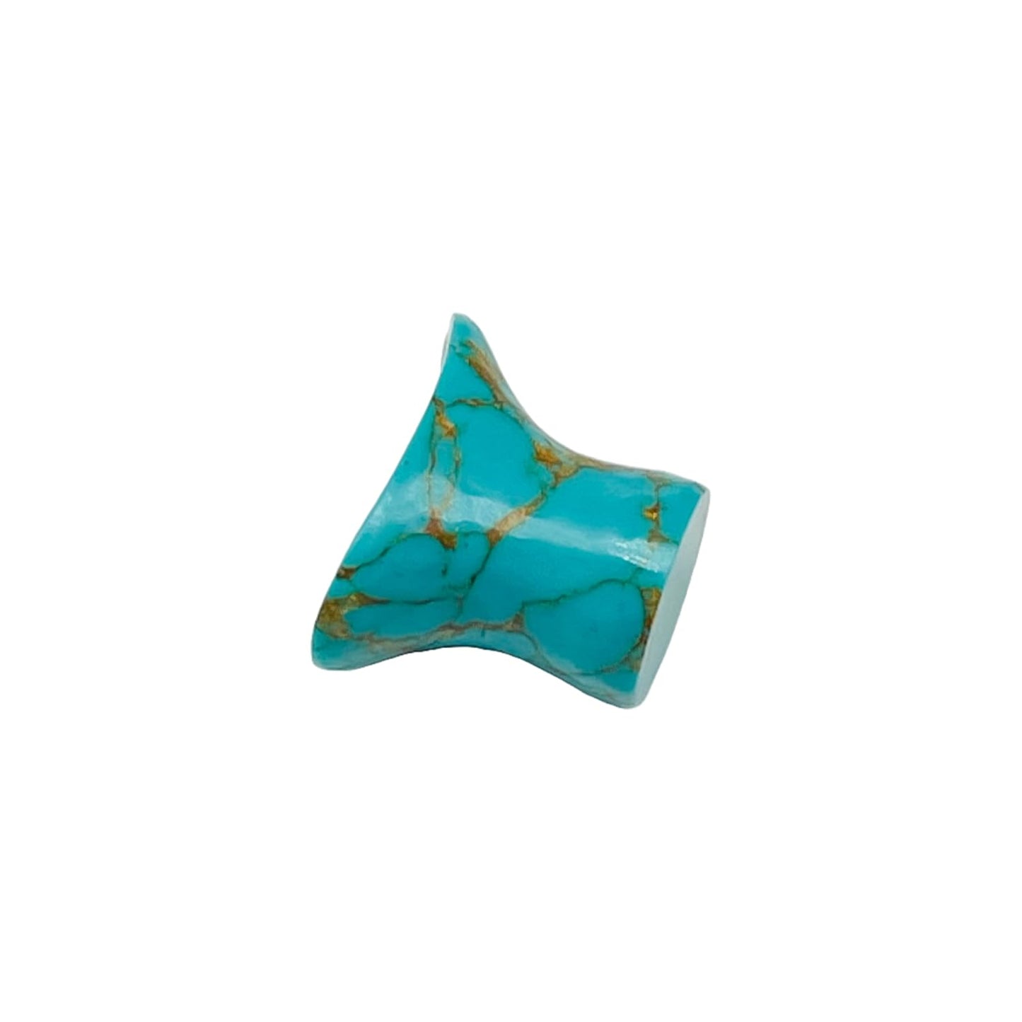 Blue Copper Turquoise Crystal Handmade Labret Plug Gauges, 2mm (12g) to 30mm