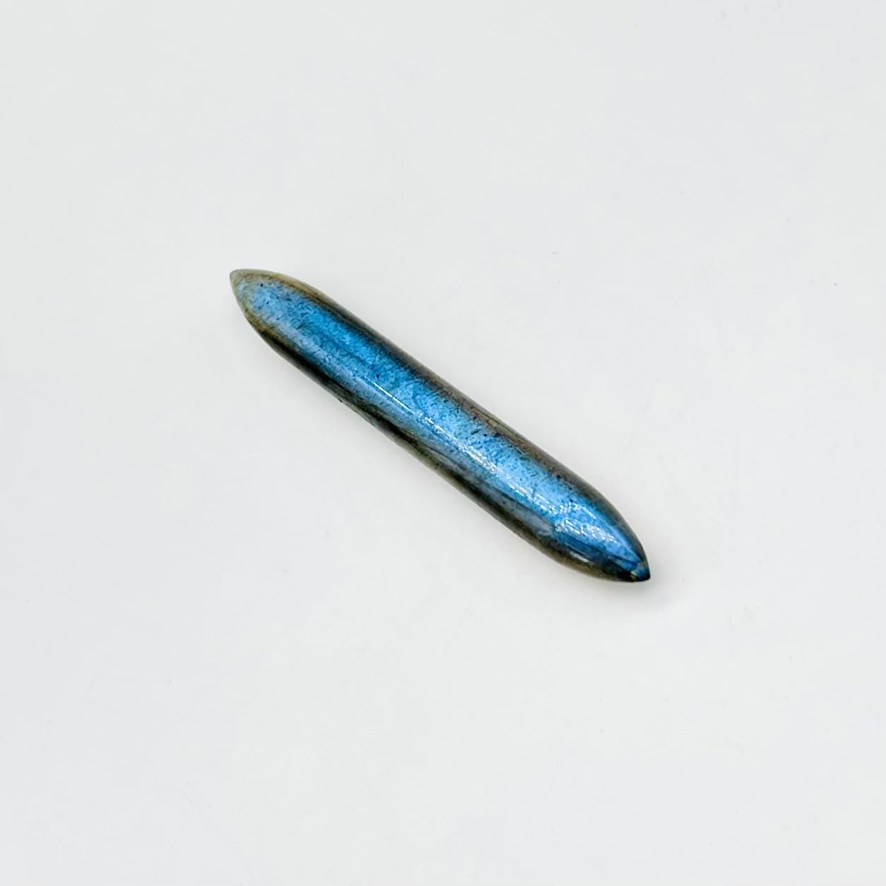Natural Blue Flashy Labradorite Crystal Naga Body Piercing Nipple Ring Septum Clicker Hoop Tusk Screw 12G 10G 8G 7G 6G 5G 4G 3G 2G 1G 0G 00G Septum Nose Ring