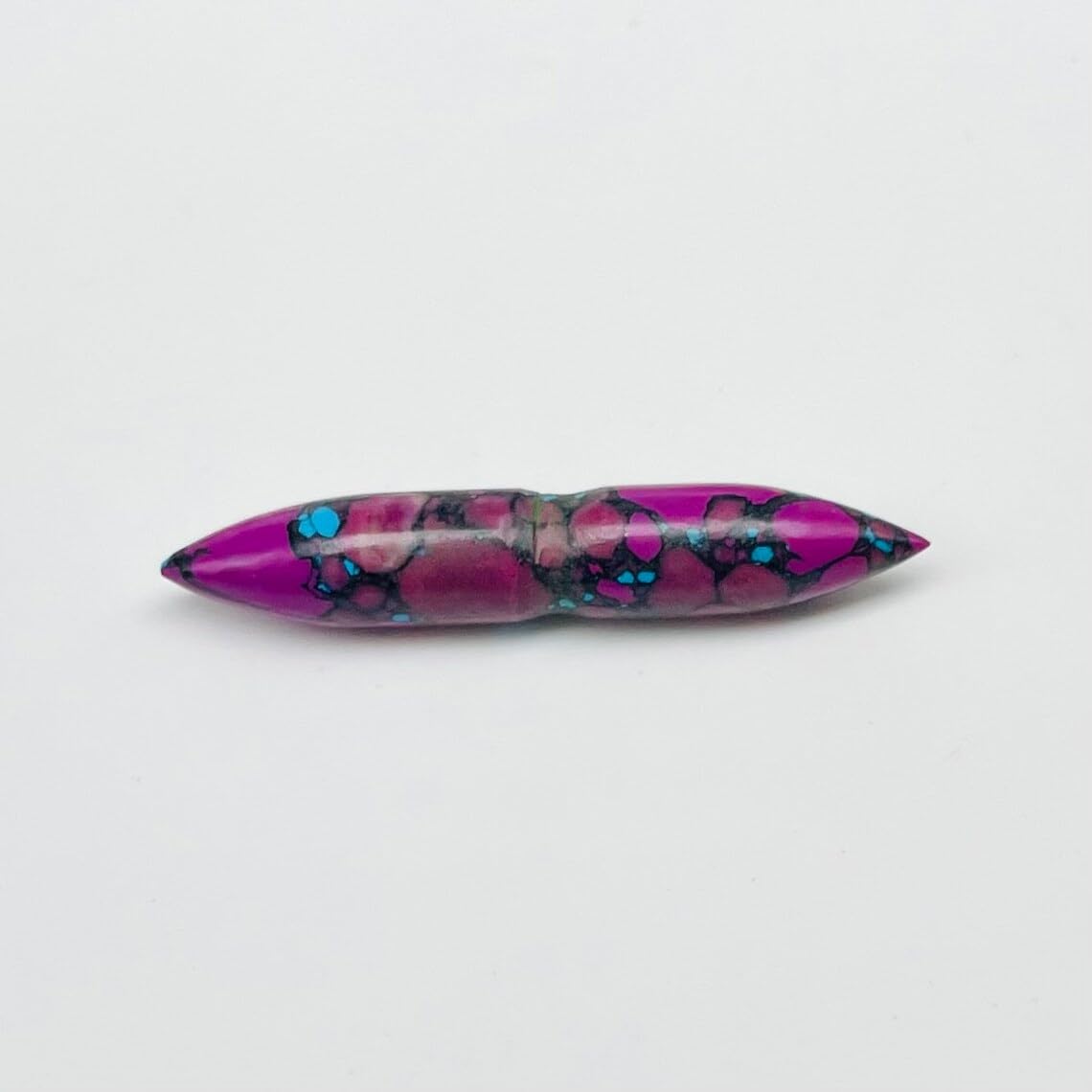Purple Turquoise Crystal Tribal Septum Nose Piercing, 12g-1/2in, Custom Sizing Available
