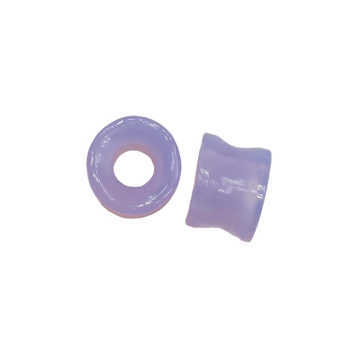 Czech Lavender Chalcedony Stone Naga Body Piercing Gauges Plugs Tunnels 6g (4mm) to 40mm Customized Size & Wholesale Also Available