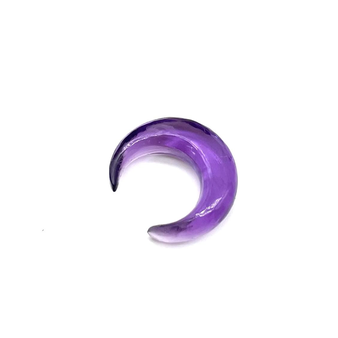 Natural Amethyst Gemtone Hand Carved Septum Pincher Nose Piercing Body Jewelry Gauges Size 12g (2mm) to 1/2" (12mm) Customized Size & Wholesale Also Available