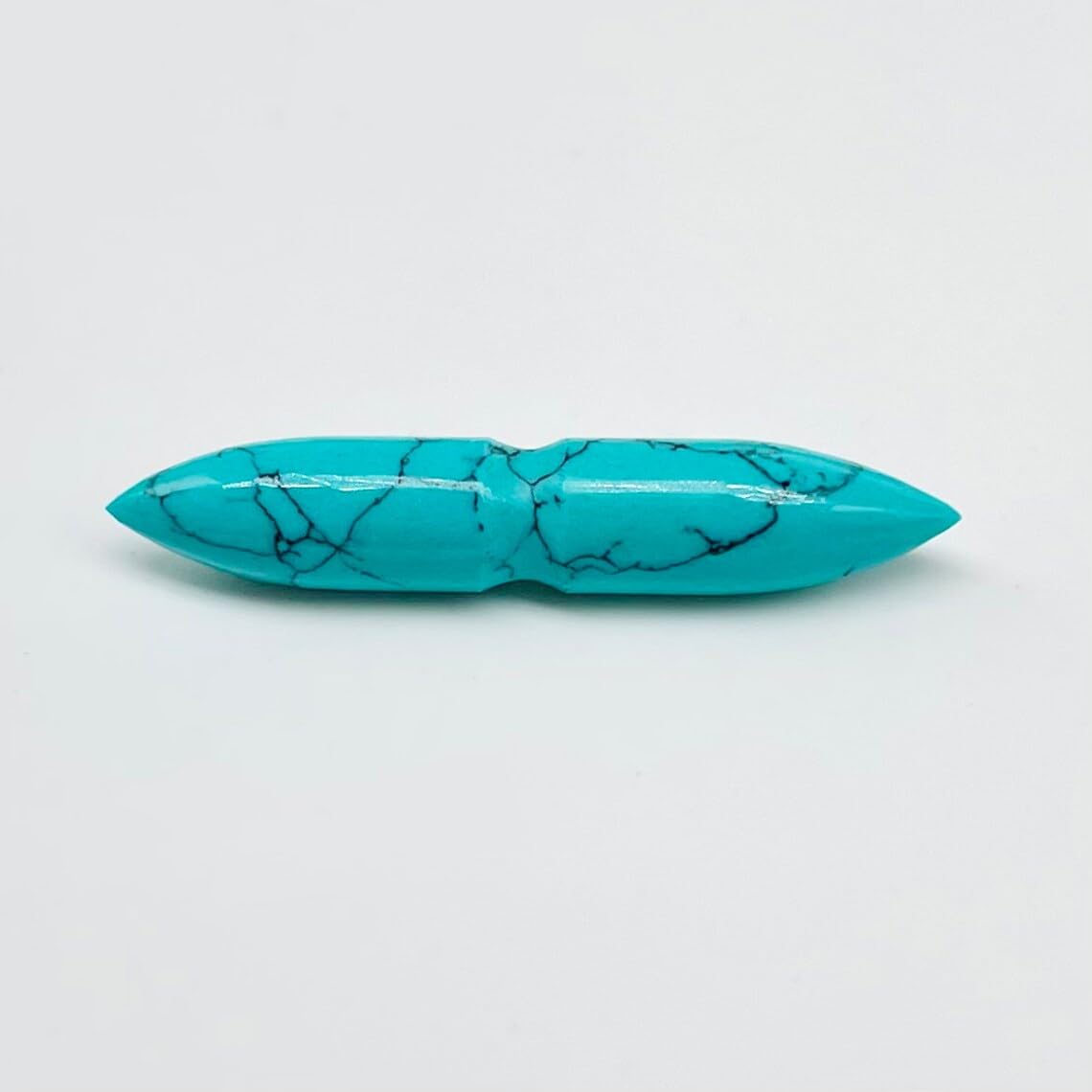 BodyJewels007's Handmade Blue Turquoise Gemstone Septum Notch Tusk Spike Nipple Ring Naga Body Piercing Jewelry 12g (2mm) to 1/2" (12mm) Customized Size & Wholesale Available