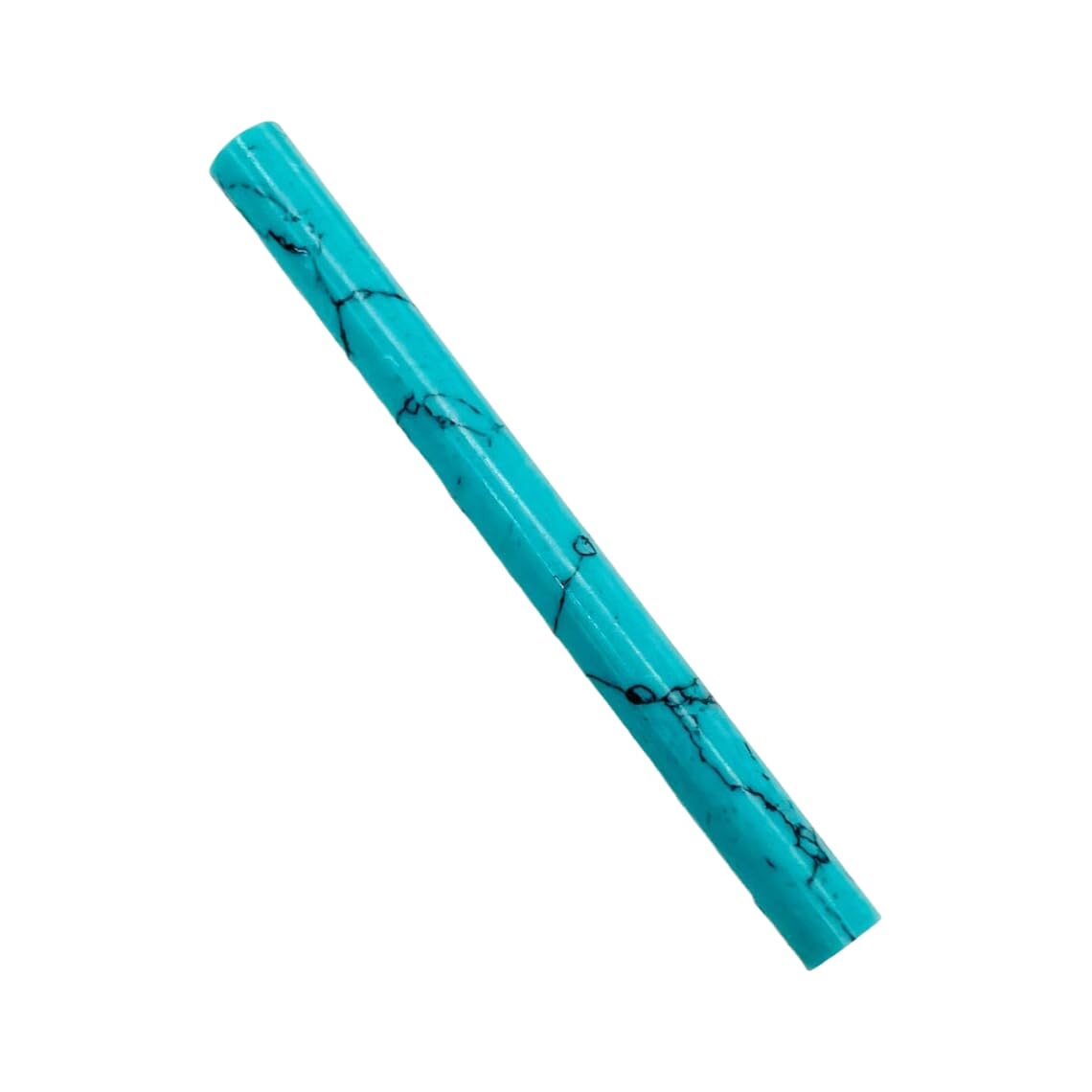 Turquoise Crystal Tribal Septum Spike Gauge, 14g to 1/2 inch, Custom Sizes Available