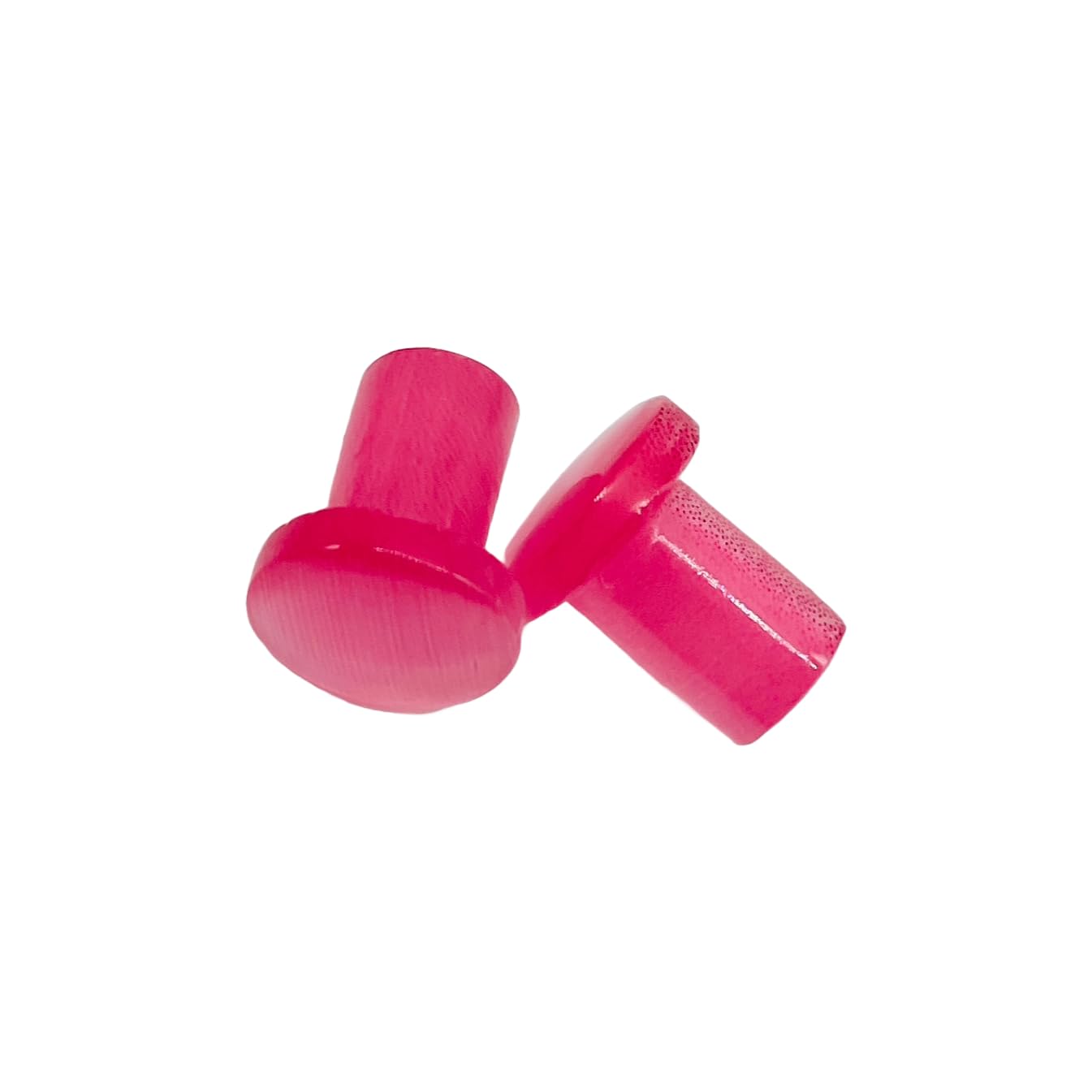 Naga Body Piercing Jewelry, BodyJewels007's Pair of Pink Cat's Eye Stone Handmade Single Flare Ear Piercing Gauges & Plugs Size 8g (3mm) to 1" (25mm) Customized Size & Wholesale Available