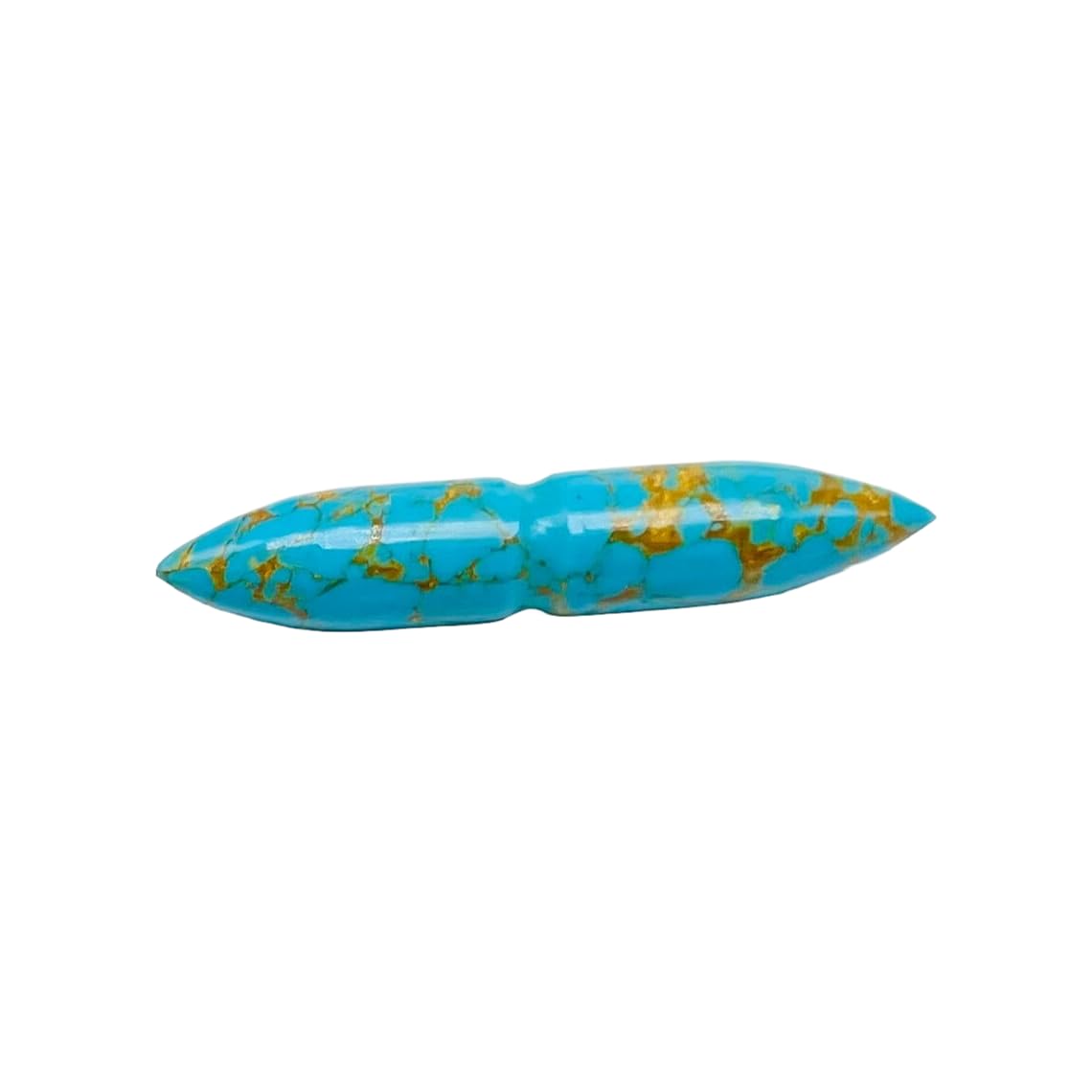 Turquoise Crystal Septum Spike Gauges, 12g to 1/2 inch, Custom Sizes Available