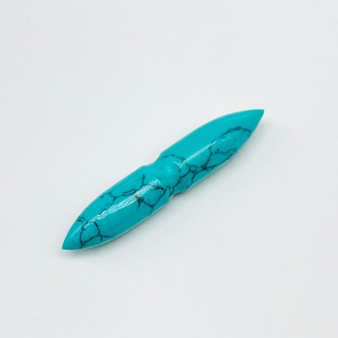 BodyJewels007's Handmade Blue Turquoise Gemstone Septum Notch Tusk Spike Nipple Ring Naga Body Piercing Jewelry 12g (2mm) to 1/2" (12mm) Customized Size & Wholesale Available