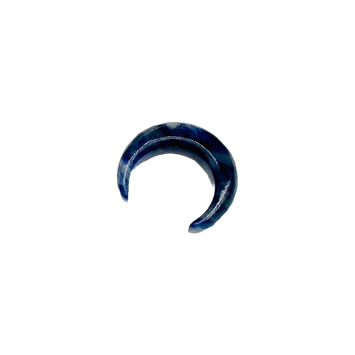 Uni Craft Natürlicher Sodalith-Kristall, handgefertigt, Tribal-Septum-Pincher-Messgerät, Naga-Piercing-Schmuck, 12 g (2 mm) bis 0000 g (12 mm), individuelle Größen, Großhandel erhältlich