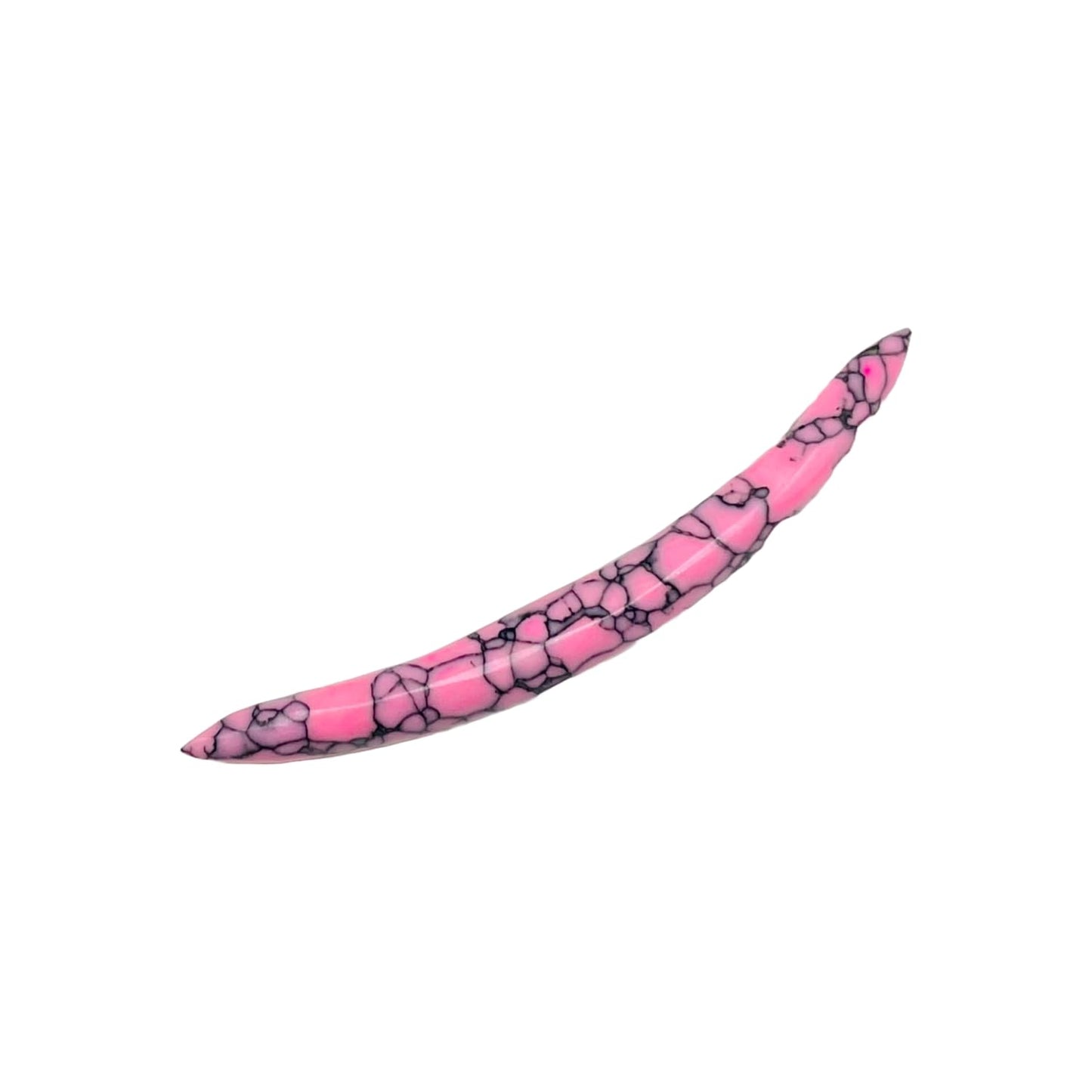 Pink Turquoise Crystal Curved Septum Spike, 12g to 1/2", Custom Sizing Available