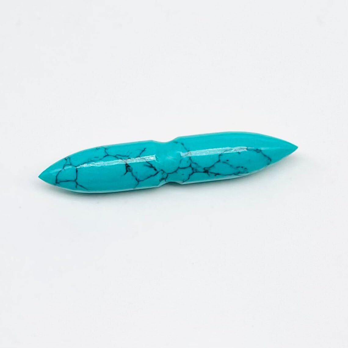 BodyJewels007's Handmade Blue Turquoise Gemstone Septum Notch Tusk Spike Nipple Ring Naga Body Piercing Jewelry 12g (2mm) to 1/2" (12mm) Customized Size & Wholesale Available