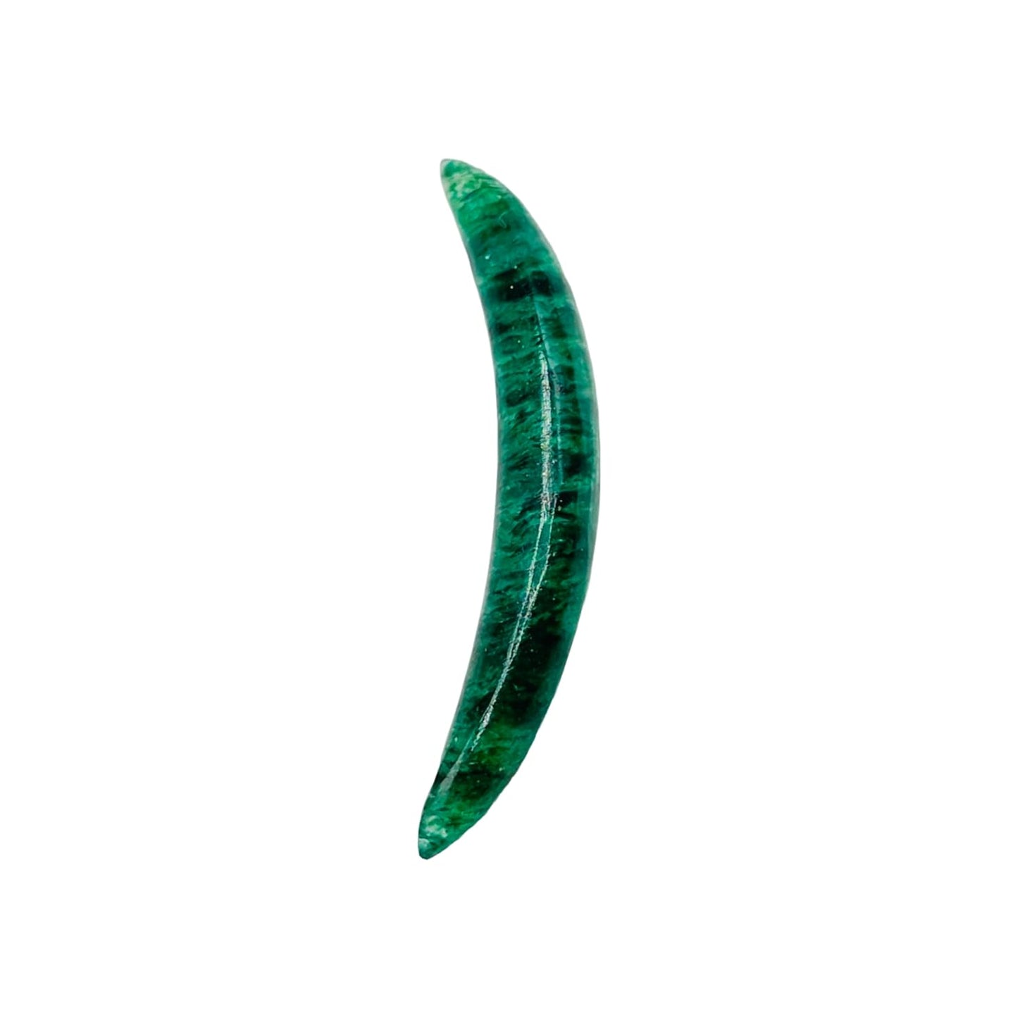 Aventurine Gemstone Curved Septum Tusk Gauges, 2mm to 12mm, Customized Size