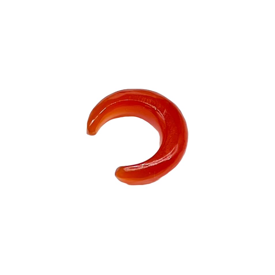Natural Red Onyx Gemstone Septum Horseshoe Pincher Gauges, 2mm to 12mm Sizes