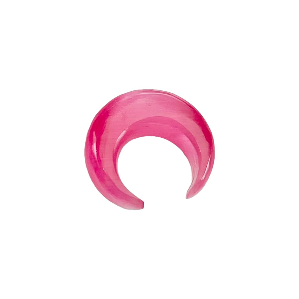Piercings pour septum Uni Craft Naga, tailles : 12 g (2 mm) à 0 000 g (12 mm). Tailles personnalisées et vente en gros également disponibles. Piercings d'oreilles (rose).
