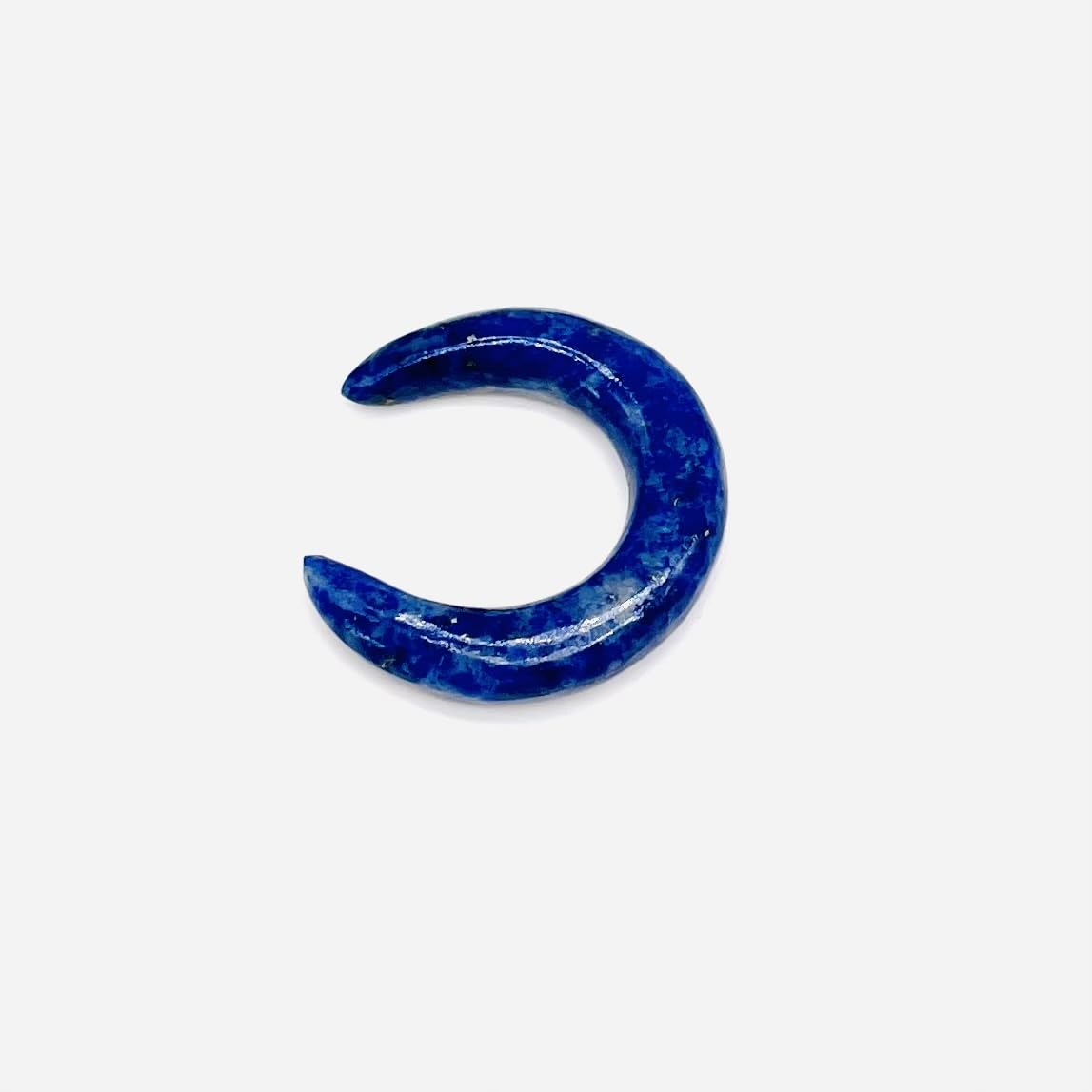 Morceau de pierre précieuse naturelle en lapis-lazuli, fabriqué à la main, pince-septum, piercing pour le nez et les oreilles, bijoux pour le corps Naga, taille de 12 g (2 mm) à 0000 g (12 mm). Vente en gros personnalisée disponible.