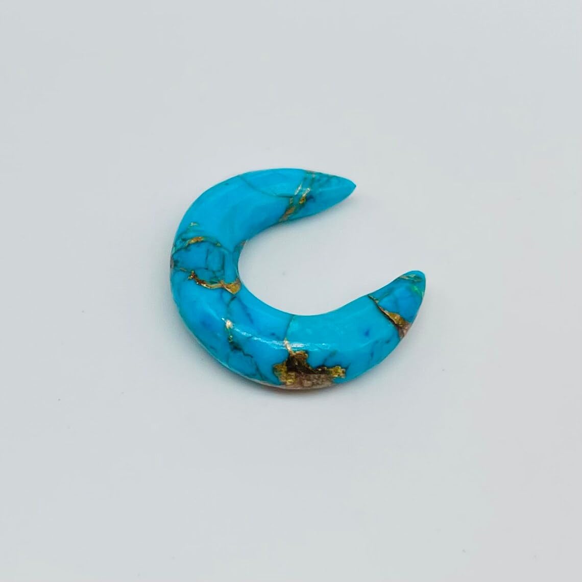 Natural American Blue Copper Turquoise Handmade Septum Pincher Naga Body Piercing Jewelry Gauges Size 8g (3mm) to 1/2" (12mm) Customized Size & Wholesale Also Available