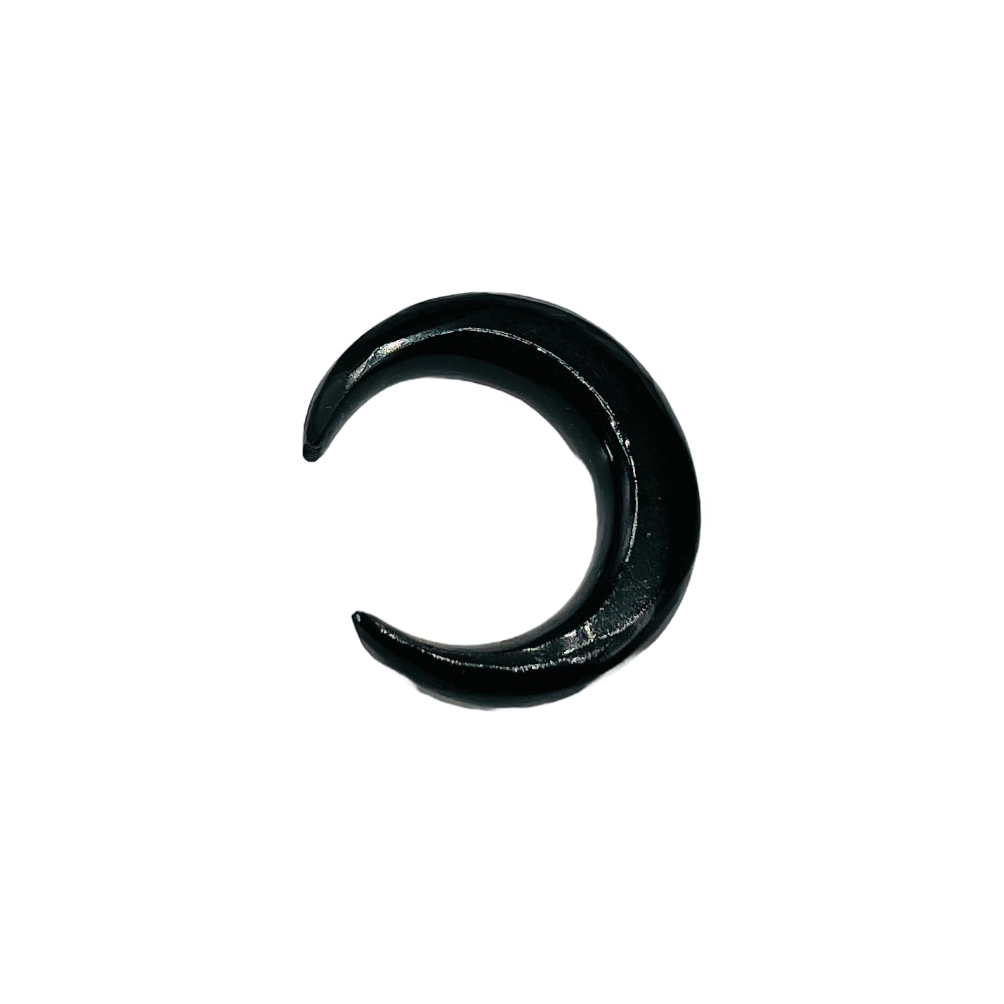Natural Black Onyx Gemstone Handmade Naga Body Piercing Tribal Septum Horseshoe Pincher Gauges, 2mm (12g) to 12mm (1/2")
