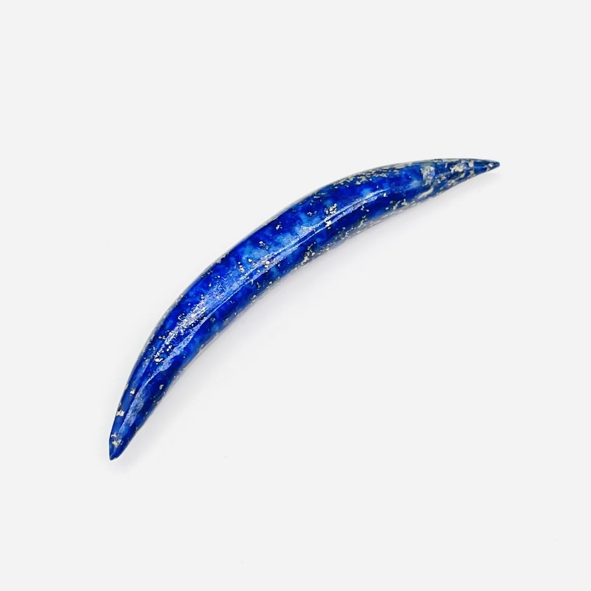 Natural Lapis Lazuli Crystal Handcrafted Curved Septum Tusk Pincher Ear Nose Piercing Naga Body Jewelry Size 12g (2mm) to 1/2" (12mm) & Customized Wholesale Also Available