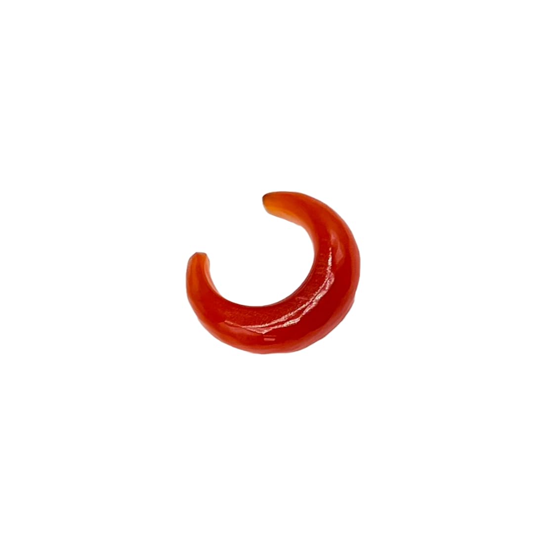 Natural Red Onyx Gemstone Septum Horseshoe Pincher Gauges, 2mm to 12mm Sizes