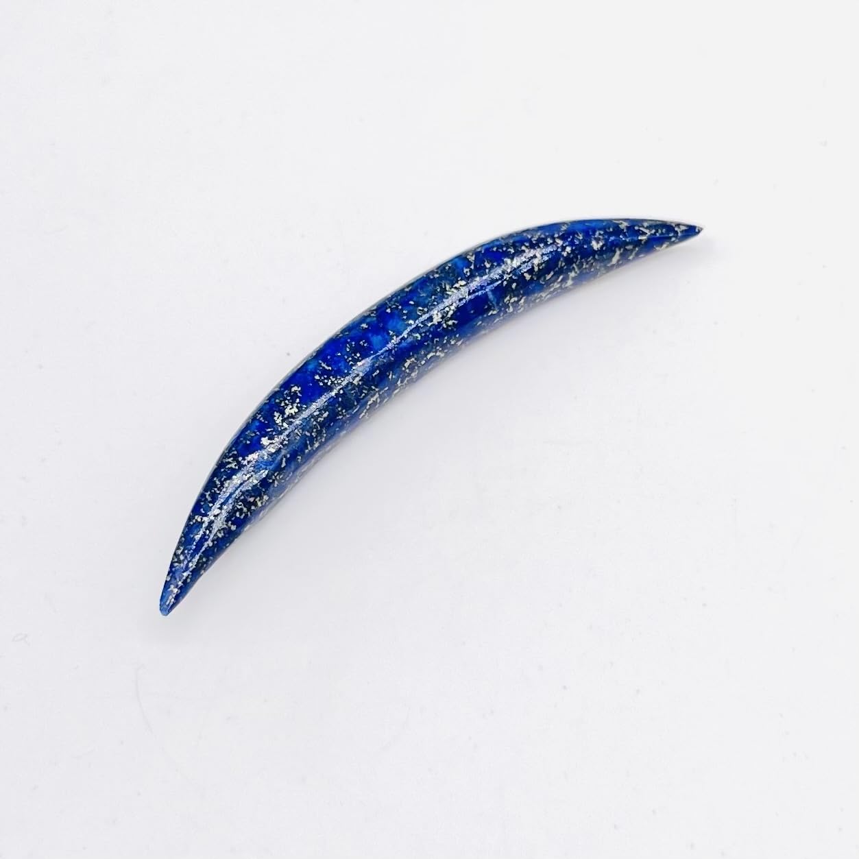 Natural Lapis Lazuli Crystal Handcrafted Curved Septum Tusk Pincher Ear Nose Piercing Naga Body Jewelry Size 12g (2mm) to 1/2" (12mm) & Customized Wholesale Also Available