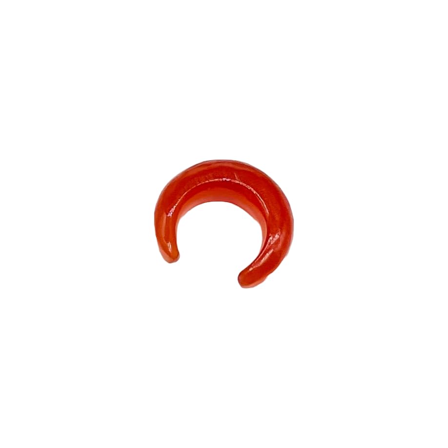 Natural Red Onyx Gemstone Septum Horseshoe Pincher Gauges, 2mm to 12mm Sizes