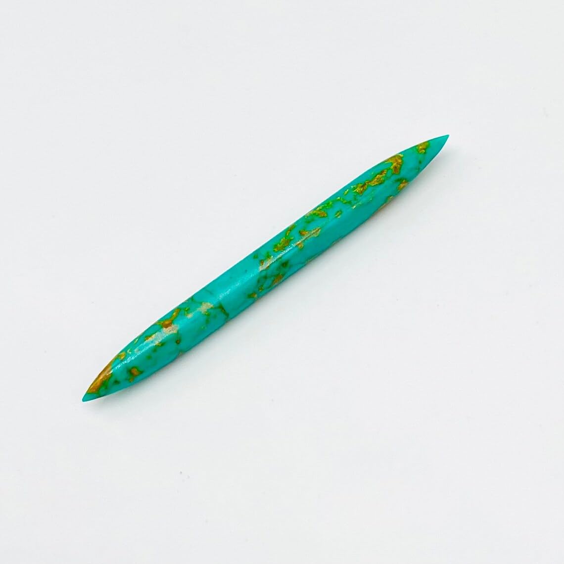 Green Turquoise Crystal Septum Spike, 14g-1/2", Custom Sizing Available