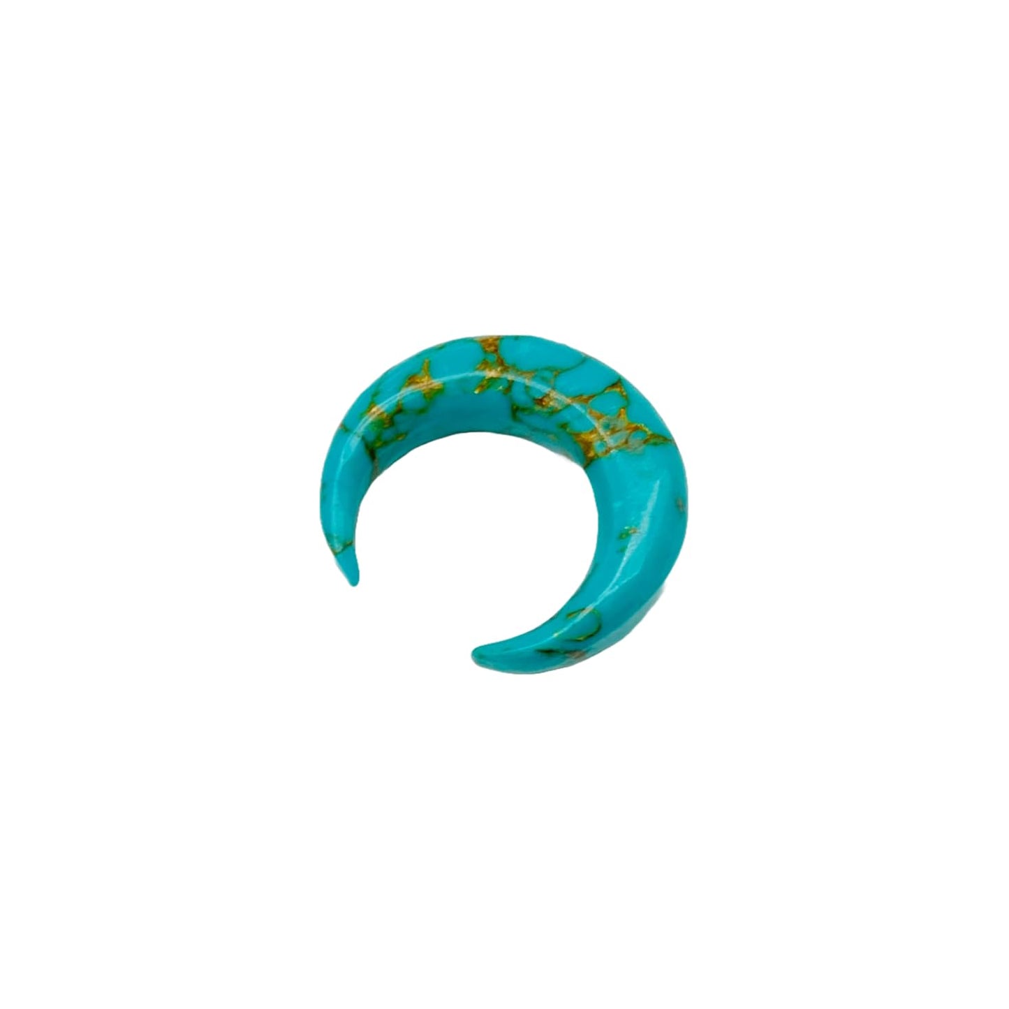 Handmade Copper Turquoise Naga Septum Piercing Jewelry Crescent Horseshoe Pincher, Sizes 2mm - 12mm
