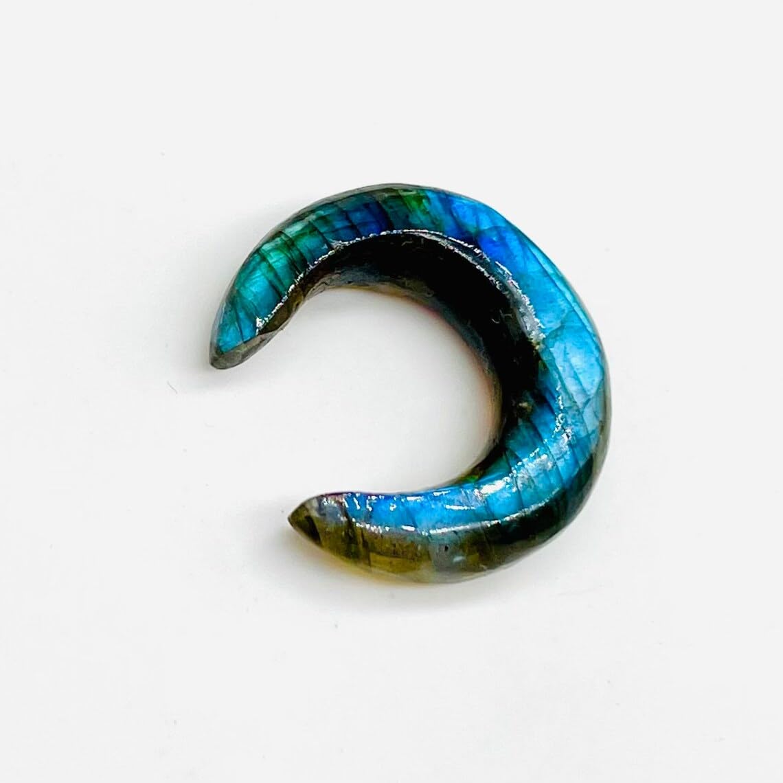Labradorite Gemstone Naga Body Piercing Jewelry Septum Pincher Gauges Size 8g (3mm) to 1/2" (12mm) Customized Size & Wholesale Also Available