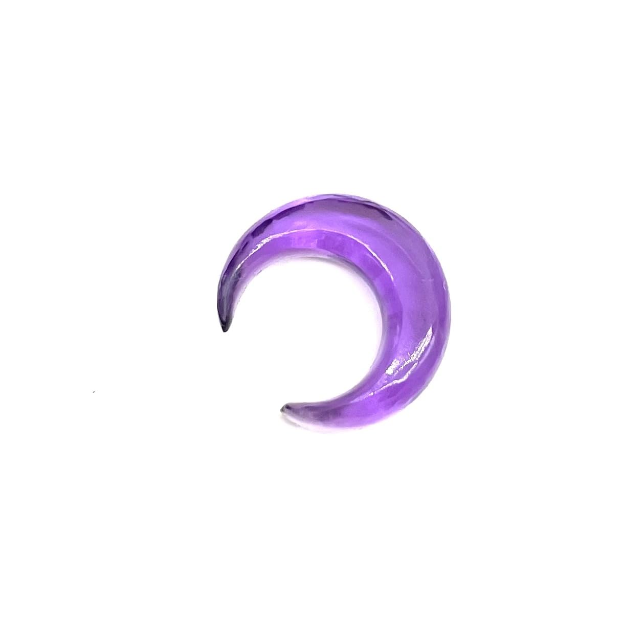 Natural Amethyst Gemtone Hand Carved Septum Pincher Nose Piercing Body Jewelry Gauges Size 12g (2mm) to 1/2" (12mm) Customized Size & Wholesale Also Available