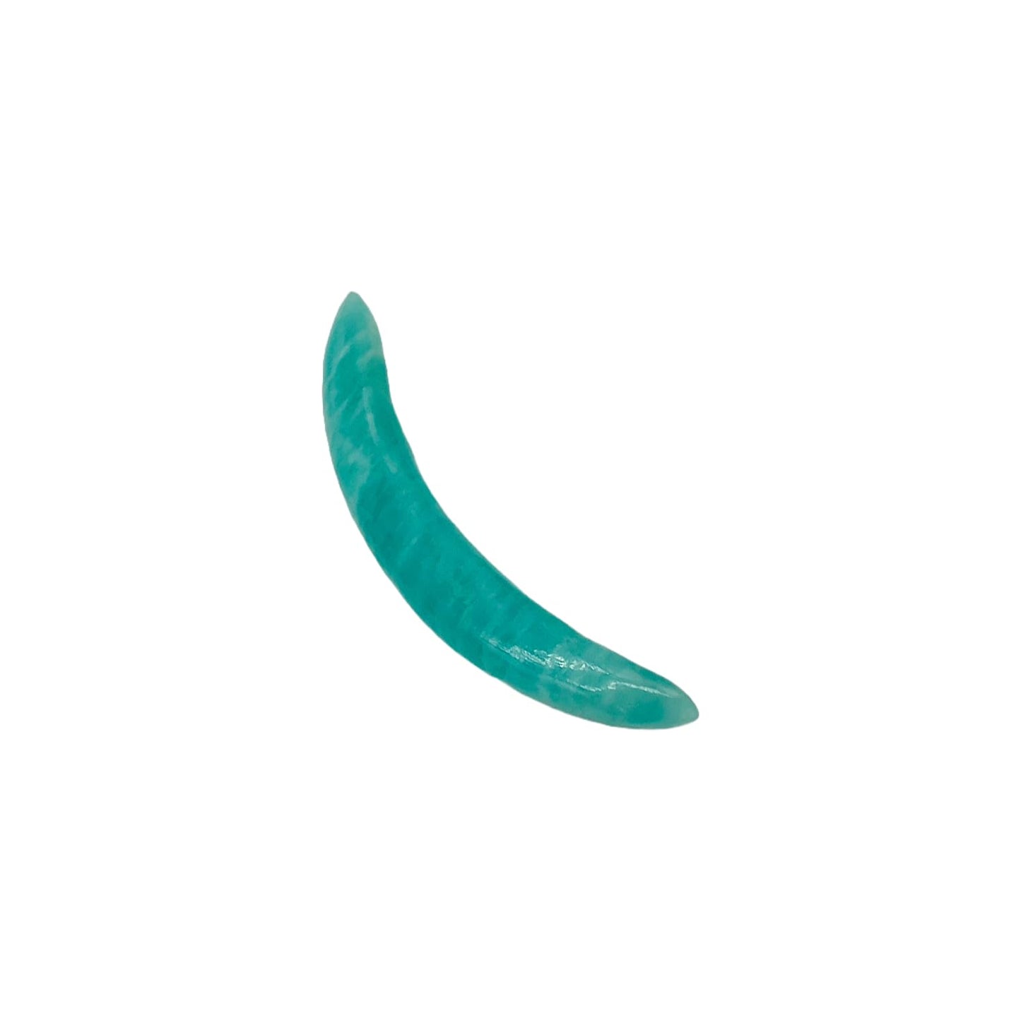 Natural Amazonite Gemstone Handmade Naga Body Piercing Tribal Septum Curved Tusk Spike Jewelry Gauges, 12G (2mm) to 0000G (12mm), Customized Size, Wholesale Available
