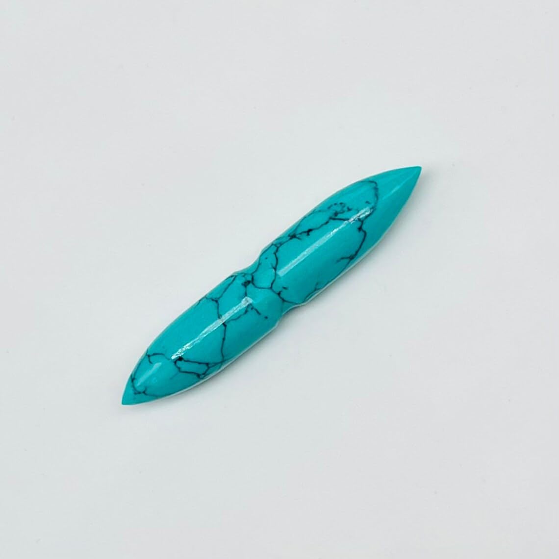 BodyJewels007's Handmade Blue Turquoise Gemstone Septum Notch Tusk Spike Nipple Ring Naga Body Piercing Jewelry 12g (2mm) to 1/2" (12mm) Customized Size & Wholesale Available