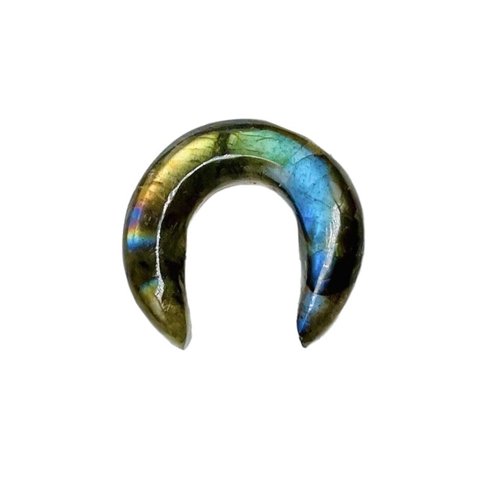Real Multi Flash Labradorite Gemstone Handmade Septum Pincher Gauges Nose Piercing Body Jewelry Size 12g (2mm) to 1/2" (12mm) & Customized Wholesale Also Available