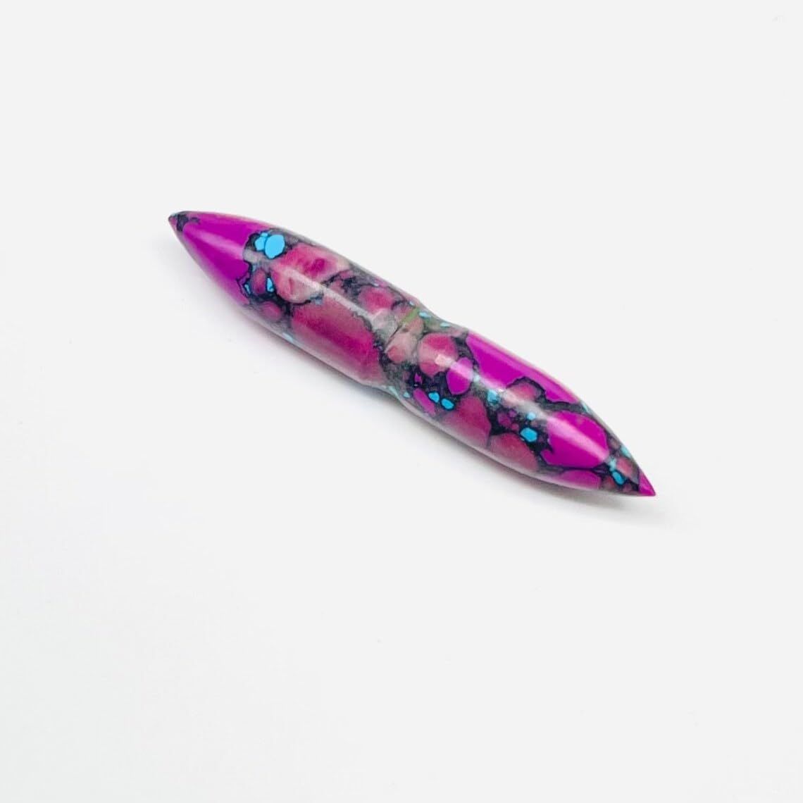 Purple Turquoise Crystal Tribal Septum Nose Piercing, 12g-1/2in, Custom Sizing Available