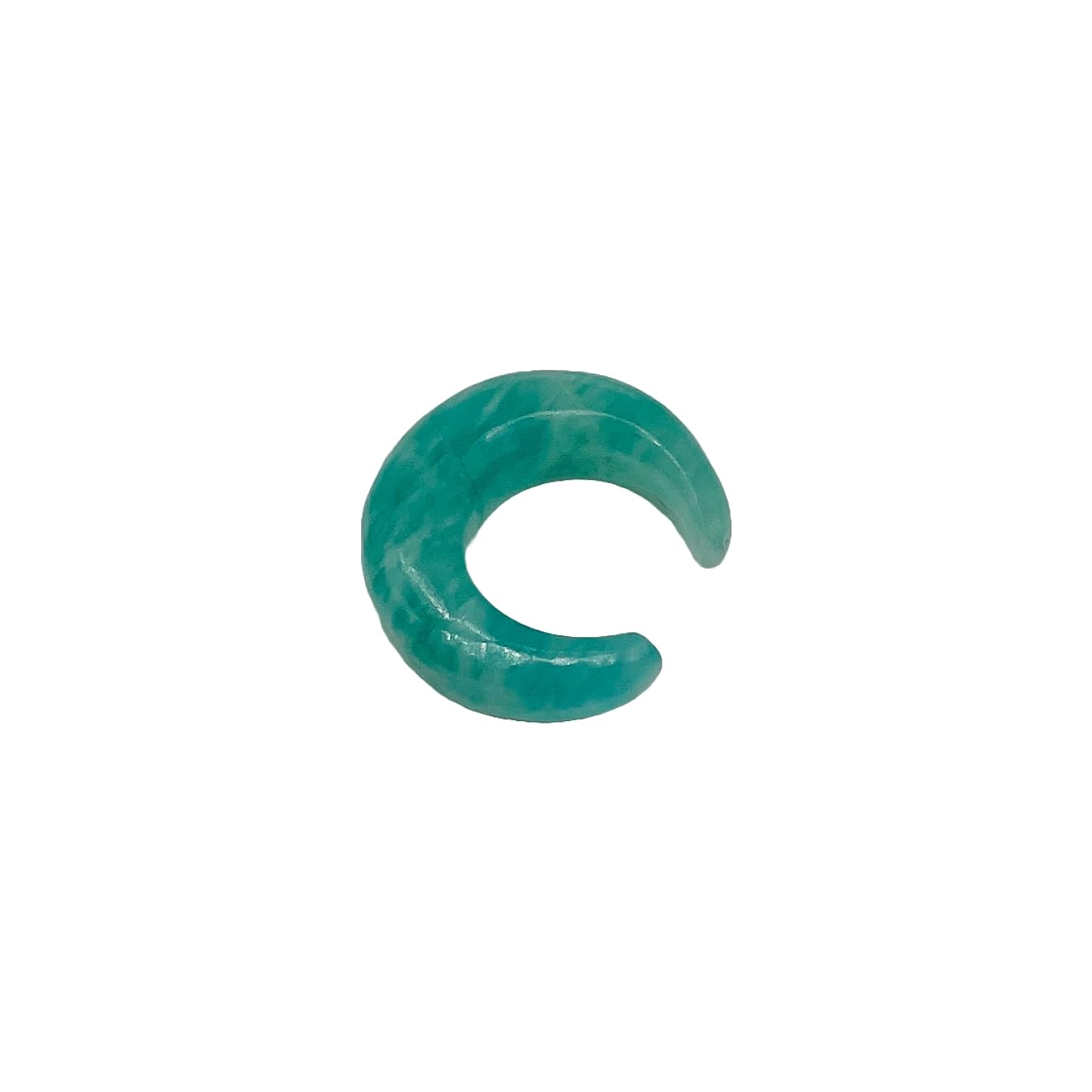 Natural Amazonite Gemstone Handmade Naga Body Piercing Tribal Septum Pincher Jewelry, 12g (2mm) to 1/2 inch (12mm), Customized Sizes Available