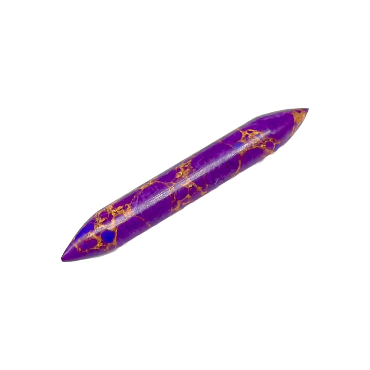 Purple Copper Turquoise Crystal Handcrafted Tribal Septum Spike, Size 14g to 1/2" Customizable