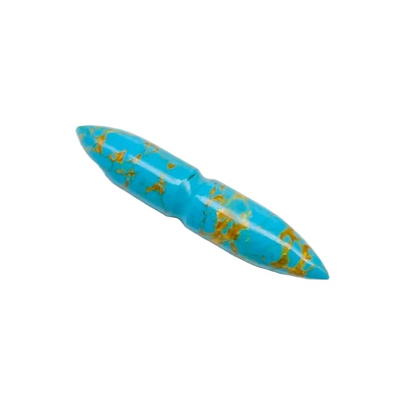 Turquoise Crystal Septum Spike Gauges, 12g to 1/2 inch, Custom Sizes Available